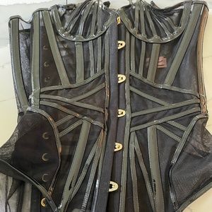 Agent Provocateur leather looking corset